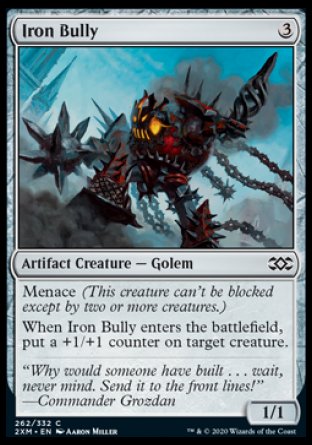 (262/332) Magic The Gathering Double Masters Single: Iron Bully  Common