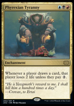(262) Magic The Gathering Double Masters 2022 Single: Phyrexian Tyranny  Rare