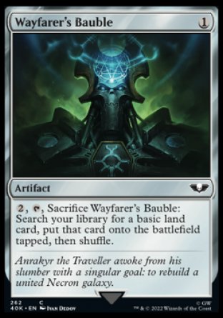 (262) Magic The Gathering Universes Beyond: Warhammer 40000 Single: Wayfarer's Bauble (V.2)  Common