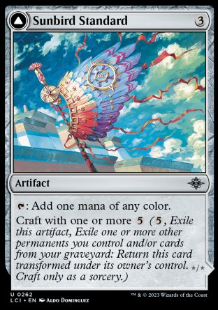 (262) Magic The Gathering The Lost Caverns of Ixalan Single: Sunbird Standard // Sunbird Effigy  Uncommon