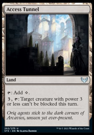 (262) Magic The Gathering Strixhaven: School of Mages Single: Access Tunnel Holo Uncommon