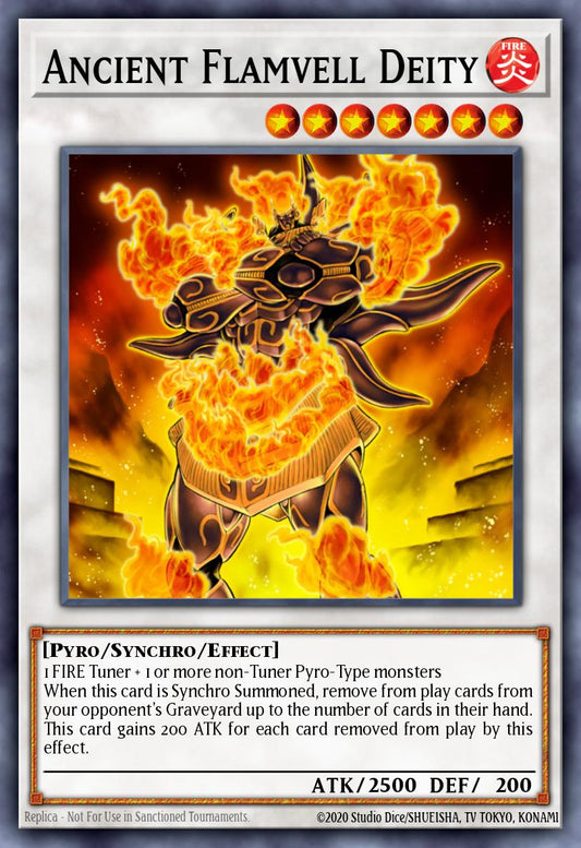 (075) YuGiOh TCG HAC1: Hidden Arsenal: Chapter 1 Single: Ancient Flamvell Deity (V.1 - Common)  Common