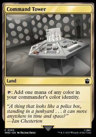 (263) Magic The Gathering Universes Beyond: Doctor Who Single: Command Tower (V.1) Holo Common