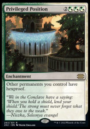 (263) Magic The Gathering Double Masters 2022 Single: Privileged Position Holo Rare