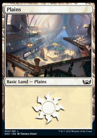 (263) Magic The Gathering Streets of New Capenna Single: Plains (V.4)  Land