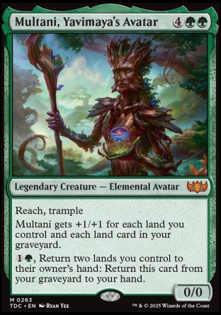 (263) Magic The Gathering Commander: Tarkir: Dragonstorm Single: Multani, Yavimaya's Avatar  Mythic