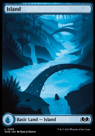 (263) Magic The Gathering Wilds of Eldraine Single: Island (V.1)  Land