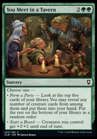 (263) Magic The Gathering Commander Legends: Battle for Baldur's Gate Single: You Meet in a Tavern  Common