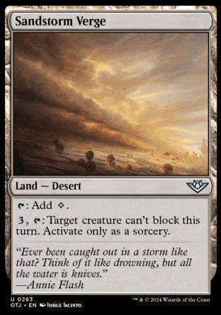 (263) Magic The Gathering Outlaws of Thunder Junction Single: Sandstorm Verge  Holo Uncommon