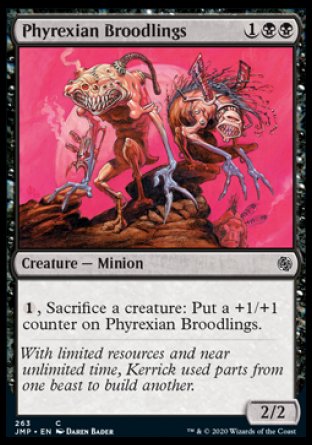 (263) Magic The Gathering Jumpstart Single: Phyrexian Broodlings  Common