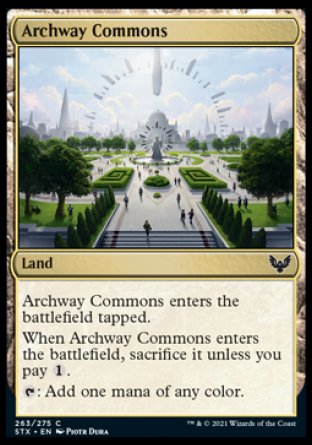 (263) Magic The Gathering Strixhaven: School of Mages Single: Archway Commons  Common