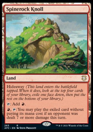 (263) Magic The Gathering Commander: Adventures in the Forgotten Realms Single: Spinerock Knoll  Rare