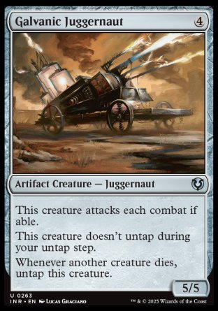 (263) Magic The Gathering Innistrad Remastered Single: Galvanic Juggernaut  Uncommon