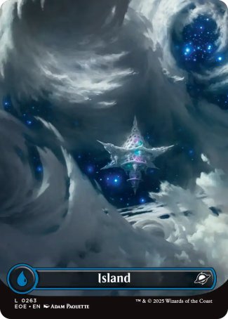 (263) Magic The Gathering Edge of Eternities Single: Island (V.1) Holo Land