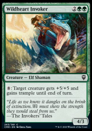 (263/361) Magic The Gathering Commander Legends Single: Wildheart Invoker  Common