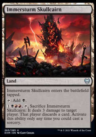 (263/285) Magic The Gathering Kaldheim Single: Immersturm Skullcairn  Uncommon