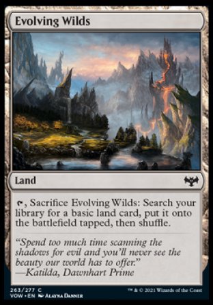 (263) Magic The Gathering Innistrad: Crimson Vow Single: Evolving Wilds  Common