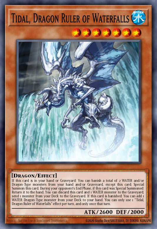 (009) YuGiOh TCG RA03: Quarter Century Bonanza Single: Tidal, Dragon Ruler of Waterfalls (V.5 - Quarter Century Secret Rare)  Quarter Century Secret Rare