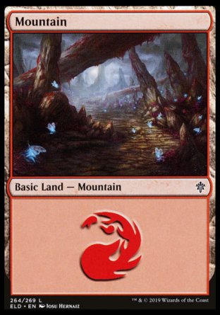 (264/269) Magic The Gathering Throne of Eldraine Single: Mountain (V.3)  Land