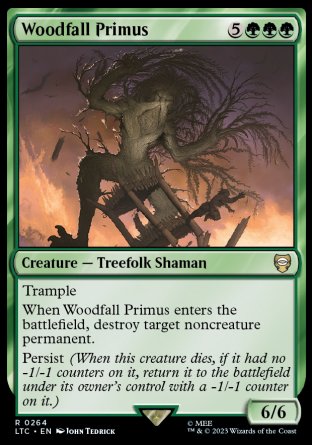 (264) Magic The Gathering Commander: The Lord of the Rings: Tales of Middle-earth Single: Woodfall Primus  Rare