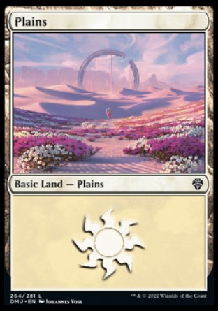 (264) Magic The Gathering Dominaria United Single: Plains (V.3) Holo Land