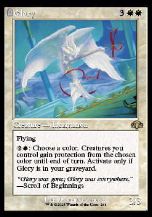 (264) Magic The Gathering Dominaria Remastered: Extras Single: Glory Holo Rare