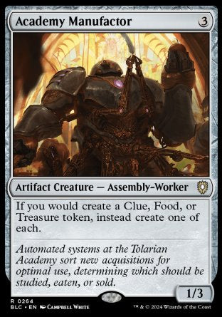 (264) Magic The Gathering Commander: Bloomburrow Single: Academy Manufactor  Rare