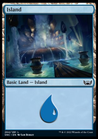 (264) Magic The Gathering Streets of New Capenna Single: Island (V.3) Holo Land