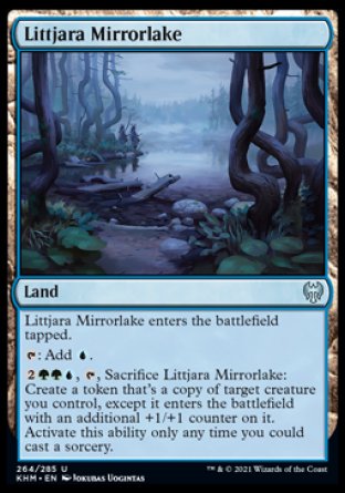 (264/285) Magic The Gathering Kaldheim Single: Littjara Mirrorlake  Uncommon