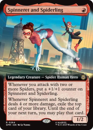 (264) Magic The Gathering Magic: The Gathering | Marvel's Spider-Man: Extras Single: Spinneret and Spiderling  Rare