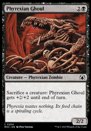 (264) Magic The Gathering Commander: March of the Machine Single: Phyrexian Ghoul  Common