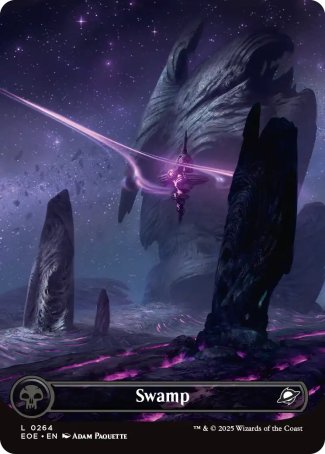 (264) Magic The Gathering Edge of Eternities Single: Swamp (V.1) Holo Land