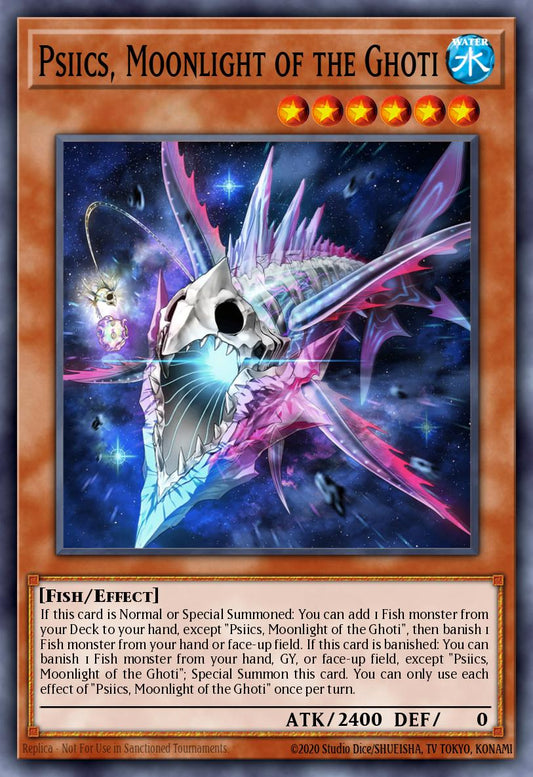 (016) YuGiOh TCG PHNI: Phantom Nightmare Single: Psiics, Moonlight of the Ghoti  Super Rare