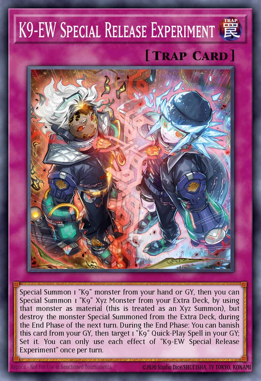 (041) YuGiOh TCG JUSH: Justice Hunters Single: K9-EW Special Release Experiment  Rare