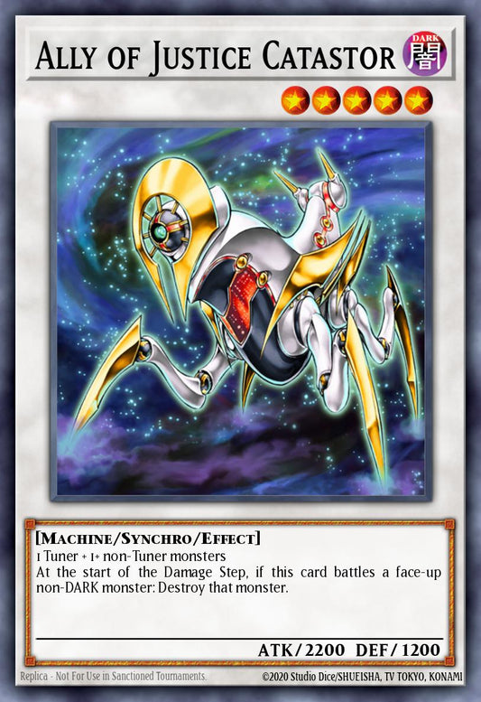(090) YuGiOh TCG HAC1: Hidden Arsenal: Chapter 1 Single: Ally of Justice Catastor (V.2 - Parallel Rare)  Parallel Rare