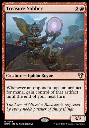 (265) Magic The Gathering Commander Masters Single: Treasure Nabber Holo Rare