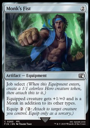 (265) Magic The Gathering Magic: The Gathering - FINAL FANTASY Single: Monk's Fist  Common