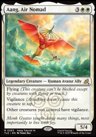 (265) Magic The Gathering Magic: The Gathering | Avatar: The Last Airbender: Eternal Single: Aang, Air Nomad (V.2)  Rare