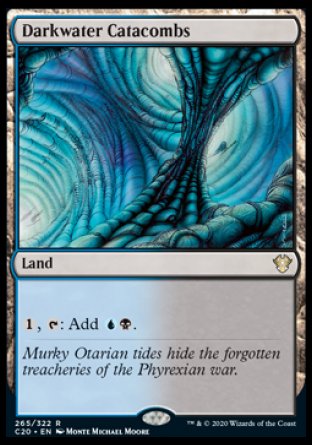 (265/322) Magic The Gathering Commander: Ikoria Single: Darkwater Catacombs  Rare