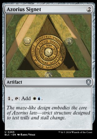 (265) Magic The Gathering Commander: Bloomburrow Single: Azorius Signet  Uncommon