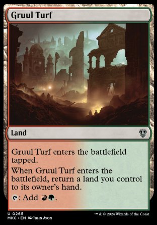 (265) Magic The Gathering Commander: Murders at Karlov Manor Single: Gruul Turf  Uncommon