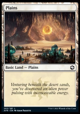 (265) Magic The Gathering Adventures in the Forgotten Realms Single: Plains (V.4) Holo Land