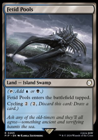 (265) Magic The Gathering Universes Beyond: Fallout Single: Fetid Pools  Holo Rare