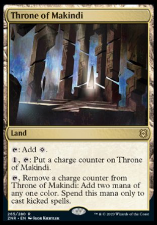 (265) Magic The Gathering Zendikar Rising: Promos Single: Throne of Makindi (V.2) Holo Rare