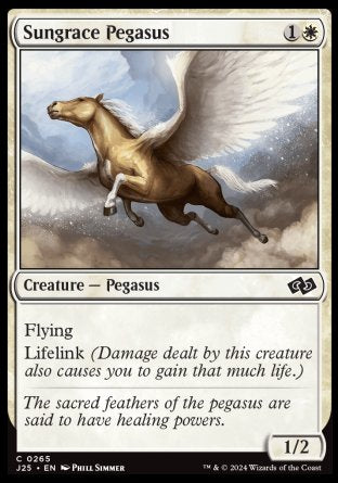(265) Magic The Gathering Foundations Jumpstart Single: Sungrace Pegasus  Common