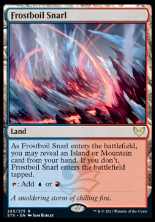 (265) Magic The Gathering Strixhaven: School of Mages Single: Frostboil Snarl Holo Rare