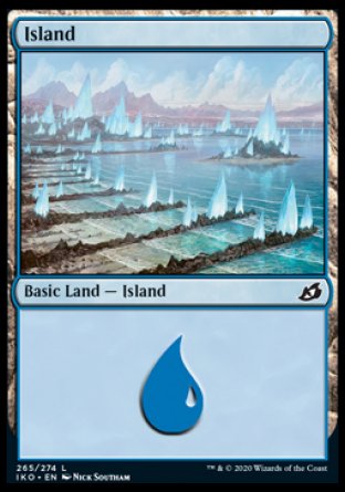 (265/274) Magic The Gathering Ikoria: Lair of Behemoths Single: Island (V.3)  Land