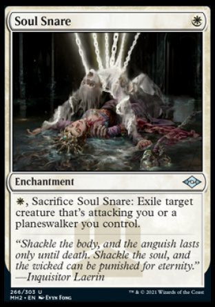 (266) Magic The Gathering Modern Horizons 2 Single: Soul Snare (V.1) Holo Uncommon