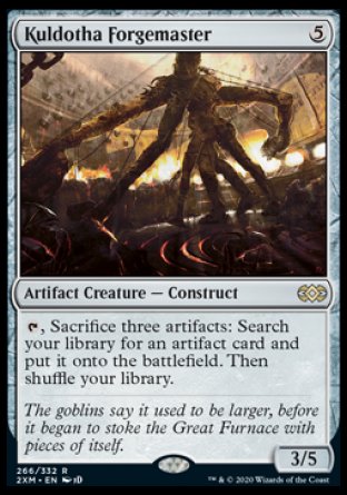 (266/332) Magic The Gathering Double Masters Single: Kuldotha Forgemaster  Rare
