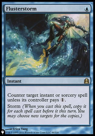 (046) Magic The Gathering The List Single: Flusterstorm  Rare